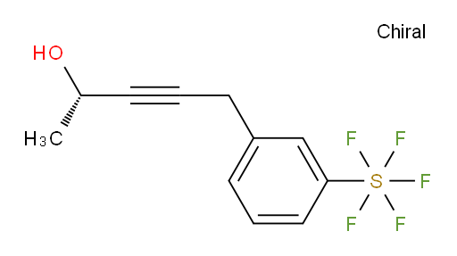(S)-5-(3-(pentafluoromercapto)phenyl)pent-3-yn-2-ol