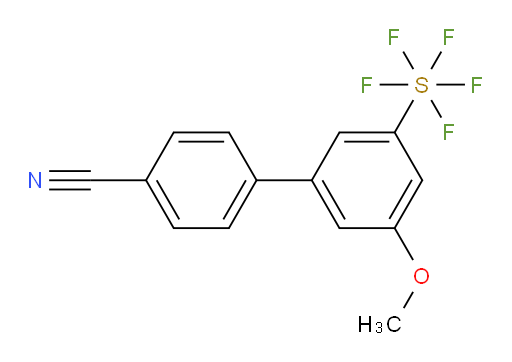 (4'-Cyano-5-methoxy-biphenyl-3-yl)sulfur pentafluoride