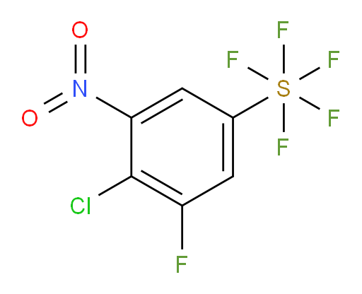 (4-chloro-3-fluoro-5-nitrophenyl)sulfur pentafluoride