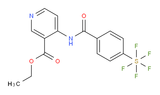ethyl 4-(4-(pentafluoromercapto)benzamido)nicotinate