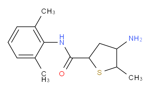 4-amino-N-(2,6-dimethylphenyl)-5-methyltetrahydrothiophene-2-carboxamide
