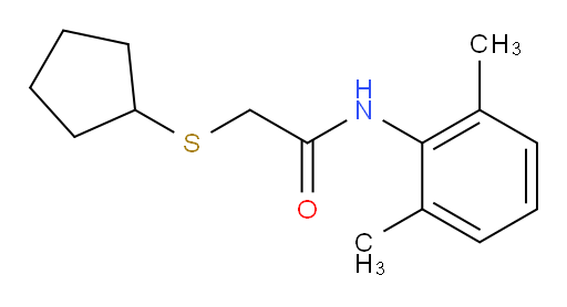 2-(cyclopentylthio)-N-(2,6-dimethylphenyl)acetamide