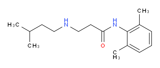N-(2,6-dimethylphenyl)-3-(isopentylamino)propanamide