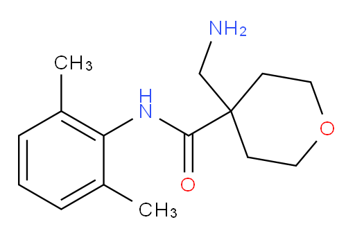 4-(aminomethyl)-N-(2,6-dimethylphenyl)tetrahydro-2H-pyran-4-carboxamide