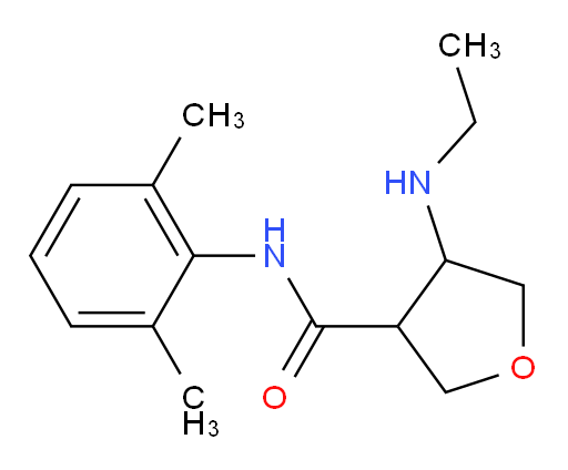 N-(2,6-dimethylphenyl)-4-(ethylamino)tetrahydrofuran-3-carboxamide
