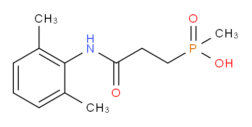 (3-((2,6-dimethylphenyl)amino)-3-oxopropyl)(methyl)phosphinic acid