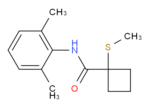 N-(2,6-dimethylphenyl)-1-(methylthio)cyclobutanecarboxamide