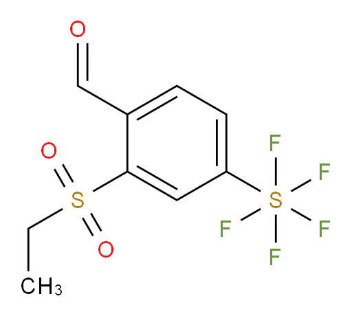 2-(ethylsulfonyl)-4-(pentafluoromercapto)benzaldehyde