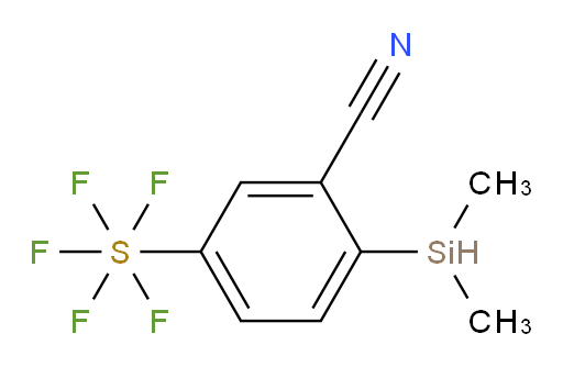 2-(dimethylsilyl)-5-(pentafluoromercapto)benzonitrile