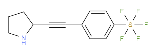 4-(pyrrolidin-2-ylethynyl)(pentafluoromercapto)benzene