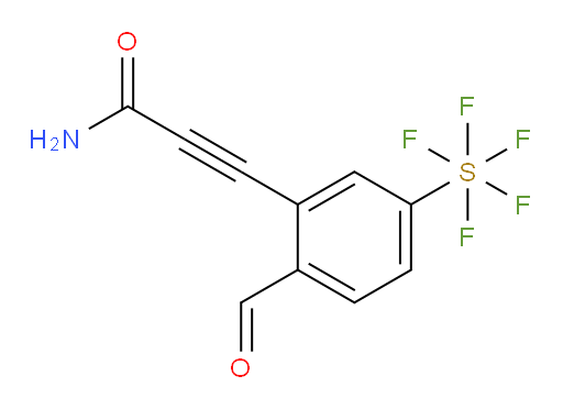 3-(2-formyl-5-(pentafluoromercapto)phenyl)propiolamide