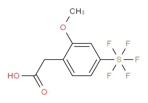 2-(4-(pentafluoromercapto)-2-methoxyphenyl)acetic acid