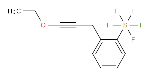 2-(3-ethoxyprop-2-yn-1-yl)(pentafluoromercapto)benzene