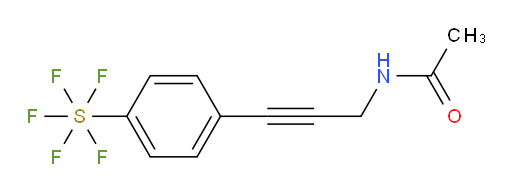 [N-(3-phenyl-2-propyn-1-yl)acetamide]sulfur pentafluoride