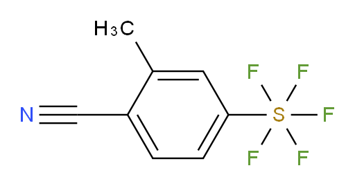 (4-cyano-3-methylphenyl)sulfur pentafluoride