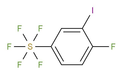 4-fluoro-3-iodo(pentafluoromercapto)benzene