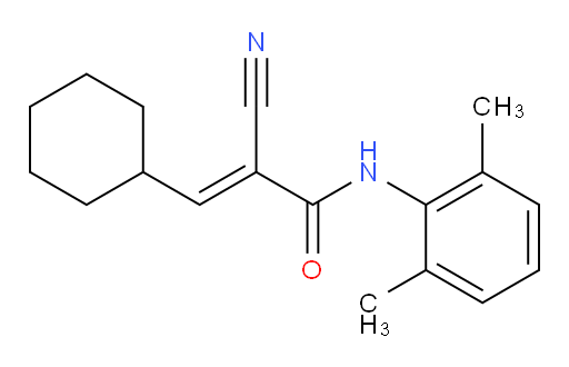 (E)-2-cyano-3-cyclohexyl-N-(2,6-dimethylphenyl)acrylamide