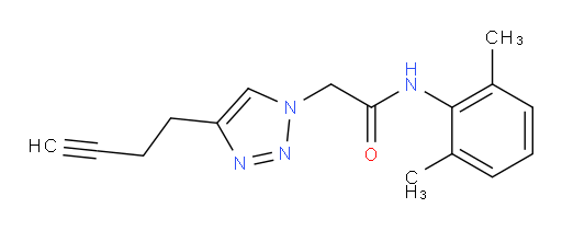 2-(4-(but-3-yn-1-yl)-1H-1,2,3-triazol-1-yl)-N-(2,6-dimethylphenyl)acetamide