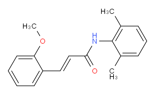 (E)-N-(2,6-dimethylphenyl)-3-(2-methoxyphenyl)acrylamide