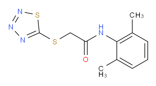 2-((1,2,3,4-thiatriazol-5-yl)thio)-N-(2,6-dimethylphenyl)acetamide