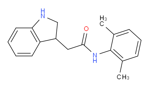 N-(2,6-dimethylphenyl)-2-(indolin-3-yl)acetamide