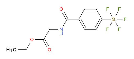 ethyl 2-(4-(pentafluoromercapto)benzamido)acetate
