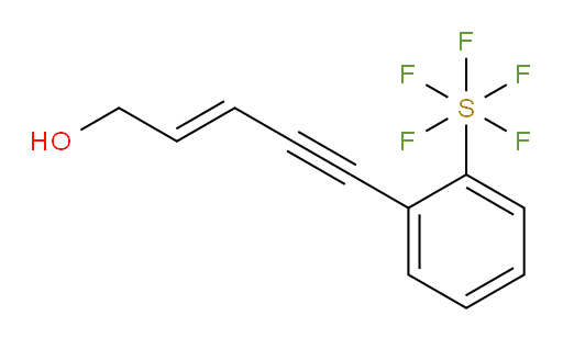 (E)-5-(2-(pentafluoromercapto)phenyl)pent-2-en-4-yn-1-ol