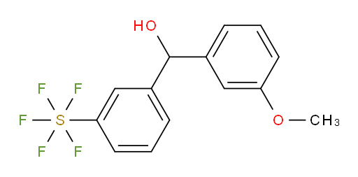 (3-(pentafluoromercapto)phenyl)(3-methoxyphenyl)methanol