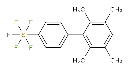 (2',3',5',6'-tetramethyl-biphenyl-4-yl)sulfur pentafluoride