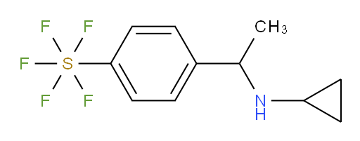 4-(1-(cyclopropylamino)ethyl)(pentafluoromercapto)benzene