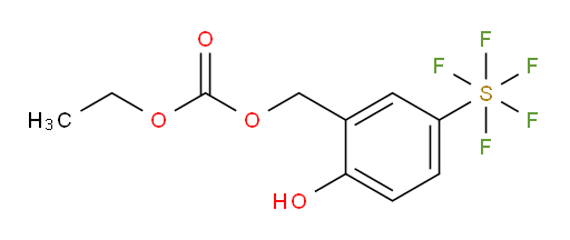 ethyl 2-hydroxy-5-(pentafluoromercapto)benzyl carbonate