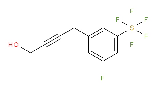 4-(3-fluoro-5-(pentafluoromercapto)phenyl)but-2-yn-1-ol