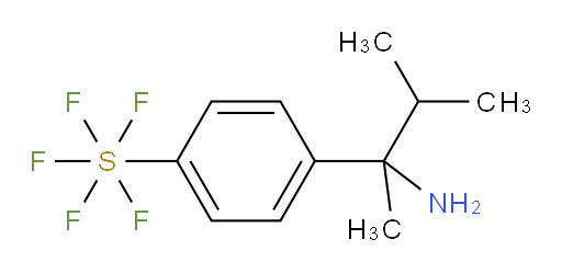[4-(1-Amino-1,2-dimethylpropyl)phenyl]sulfur pentafluoride
