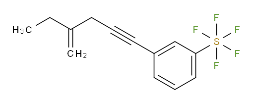 3-(4-methylenehex-1-yn-1-yl)(pentafluoromercapto)benzene