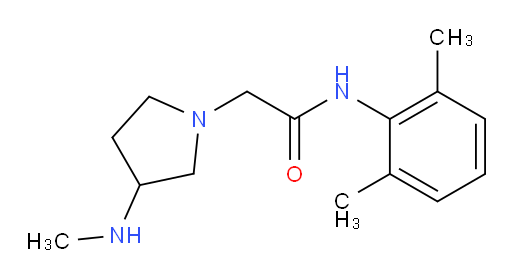 N-(2,6-dimethylphenyl)-2-(3-(methylamino)pyrrolidin-1-yl)acetamide