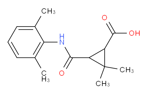 3-((2,6-dimethylphenyl)carbamoyl)-2,2-dimethylcyclopropanecarboxylic acid