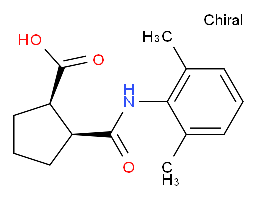 (1R,2S)-2-((2,6-dimethylphenyl)carbamoyl)cyclopentanecarboxylic acid