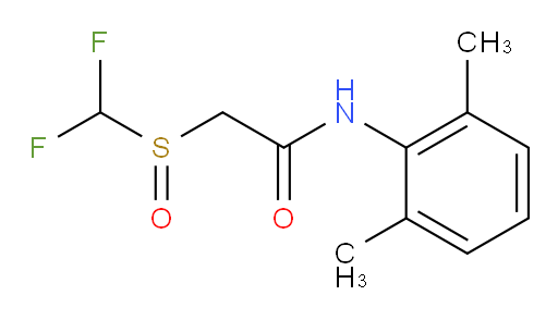 2-((difluoromethyl)sulfinyl)-N-(2,6-dimethylphenyl)acetamide