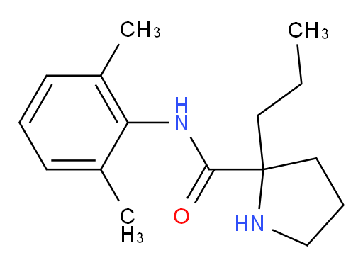 N-(2,6-dimethylphenyl)-2-propylpyrrolidine-2-carboxamide
