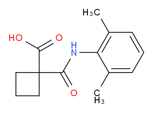 1-((2,6-dimethylphenyl)carbamoyl)cyclobutanecarboxylic acid