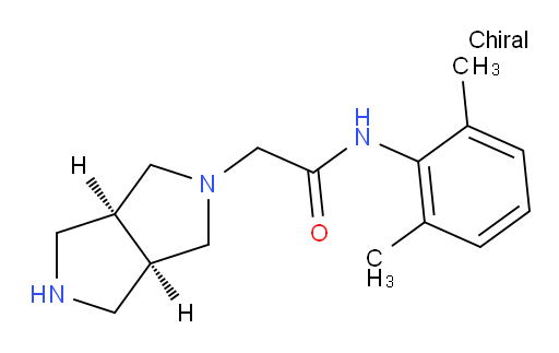 N-(2,6-dimethylphenyl)-2-((3aR,6aS)-hexahydropyrrolo[3,4-c]pyrrol-2(1H)-yl)acetamide