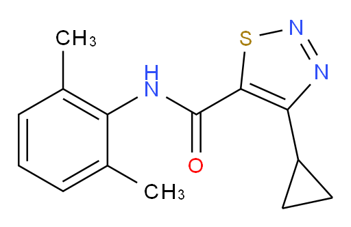 4-cyclopropyl-N-(2,6-dimethylphenyl)-1,2,3-thiadiazole-5-carboxamide