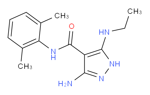 3-amino-N-(2,6-dimethylphenyl)-5-(ethylamino)-1H-pyrazole-4-carboxamide