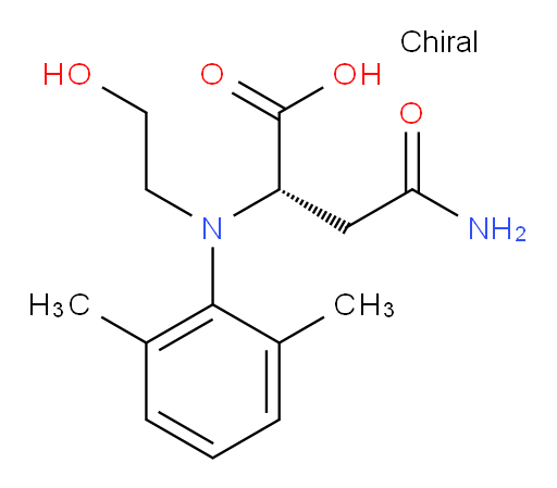 (S)-4-amino-2-((2,6-dimethylphenyl)(2-hydroxyethyl)amino)-4-oxobutanoic acid