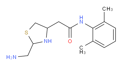 2-(2-(aminomethyl)thiazolidin-4-yl)-N-(2,6-dimethylphenyl)acetamide
