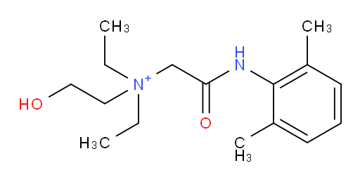2-((2,6-dimethylphenyl)amino)-N,N-diethyl-N-(2-hydroxyethyl)-2-oxoethanaminium