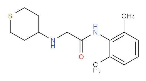 N-(2,6-dimethylphenyl)-2-((tetrahydro-2H-thiopyran-4-yl)amino)acetamide