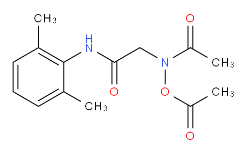 N-acetoxy-N-(2-((2,6-dimethylphenyl)amino)-2-oxoethyl)acetamide