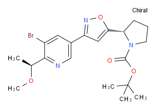 (S)-tert-butyl 2-(3-(5-bromo-6-((S)-1-methoxyethyl)pyridin-3-yl)isoxazol-5-yl)pyrrolidine-1-carboxylate