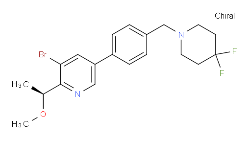 (S)-3-bromo-5-(4-((4,4-difluoropiperidin-1-yl)methyl)phenyl)-2-(1-methoxyethyl)pyridine